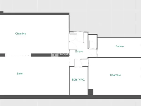 Appartement 3 pièces 60 m²