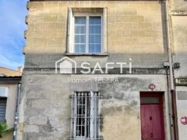 Nansouty - Saint-Michel : Maison de 130 m² à rénover entièrement, avec grand jardin de 90 m²