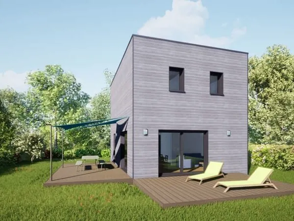 Projet de construction d'une maison bois de 80 m² avec terrain à TRELAZE (49)