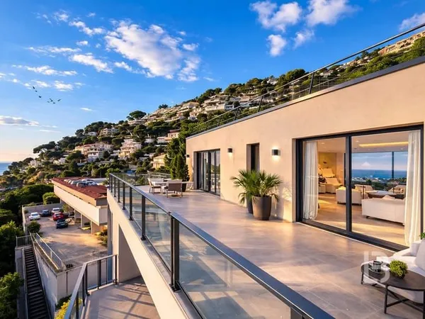 Cap D'Ail, 4-pièces Dernier Etage avec terrasse et vue Panora