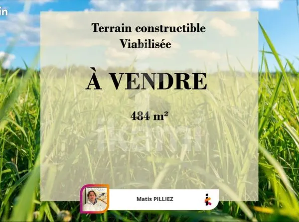 Terrain 484 m² Salles