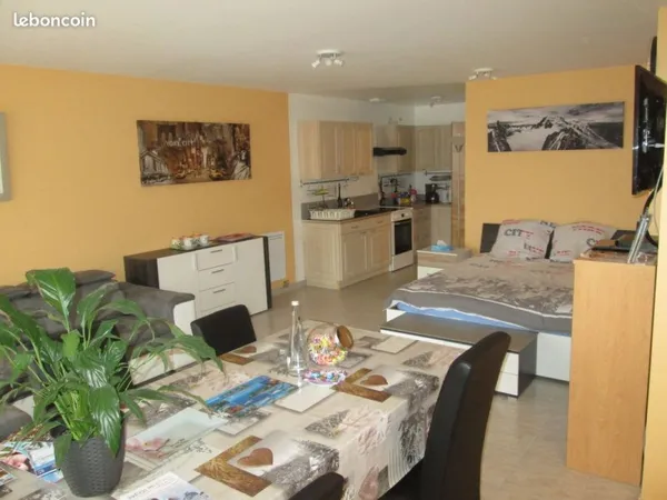 Évian-les-Bains - Charmant 45 m² avec extérieur verdoyant et place de parking