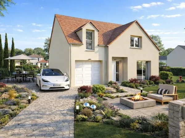 projet de construction avec notre modèle RENARDIERE 10 Garage Intégré