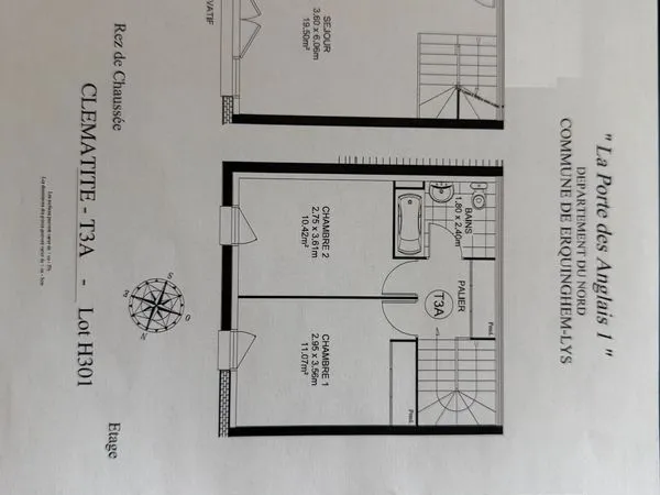 Appartement T3 Duplex - 62 m2