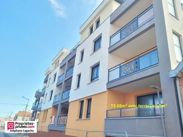 Appartement Berck 3 pièce(s) 67.9 m2 avec terrasse et garage