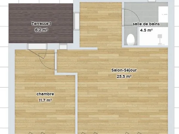 Plateau brut à aménager - Appartement T2