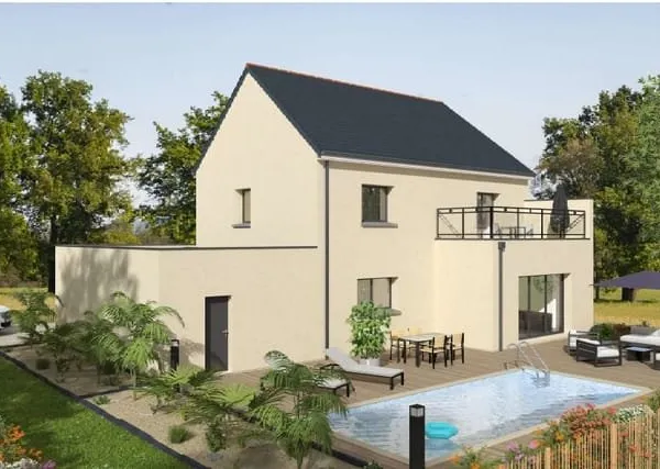 Projet de construction d'une maison 121 m² avec terrain à SAINT-MALO-DE-GUERSAC (44)