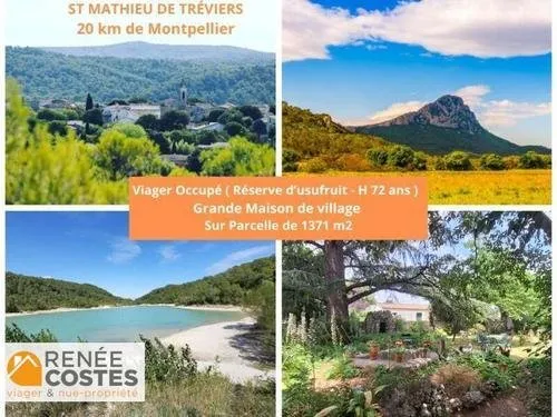 Viager occupé - H72 ans - ST MATHIEU DE TREVIERS (34270)