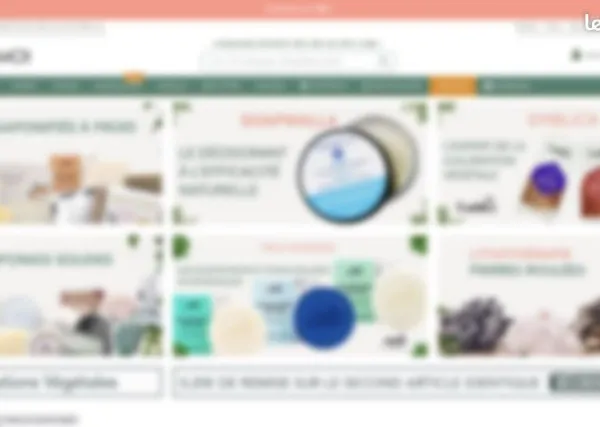 Fond Site e-commerce cosmétiques Bio