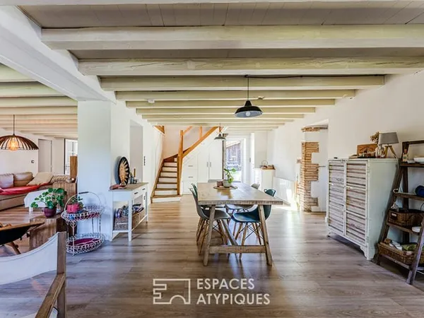 Maison de caractère restaurée dans un esprit Loft