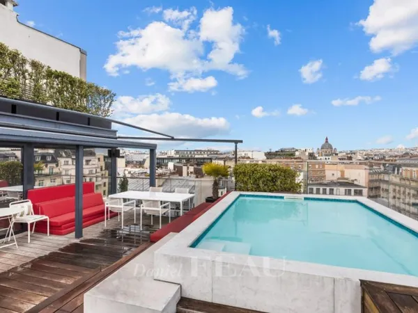 Paris VIIIe - Elysée/Matignon - Penthouse avec terrasses et vues panoramiques sur Paris