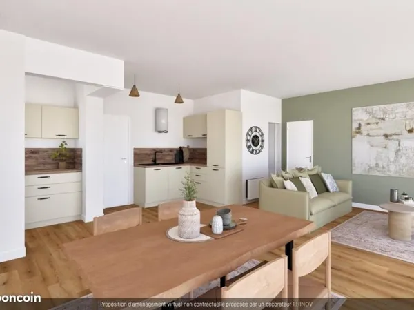 Appartement 3 pièces 61 m²