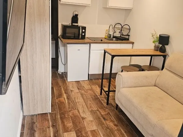 Studio 15 m² meublé - 50 m Lyon 3 - tout équipé - aucune charge à prévoir