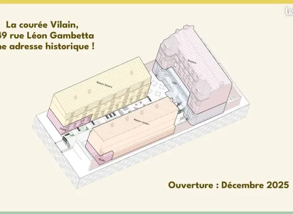 Chambres à louer dans une maison partagée Senior (Coliving)