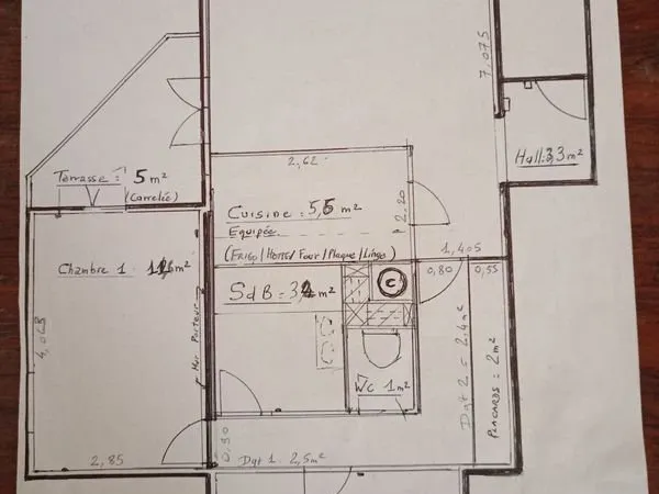 Appartement F3 Montpellier 66m2 quartier la Martelle agents immo s'abstenir totalement