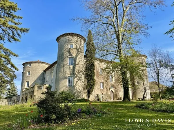 CHÂTEAU MÉDIÉVAL - VUE DOMINANTE - ACTIVITÉ GÎTES et R?