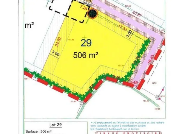 Terrain 506 m²