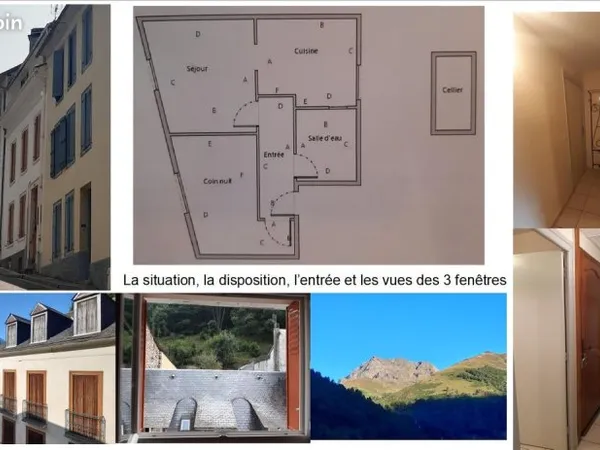 T2 bien exposé avec vue sur dégagée sur la montagne