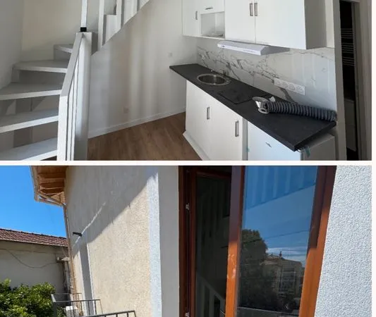 Location 2 pièces 25m2 neuf Nice Nord st sylvestre entre particuliers