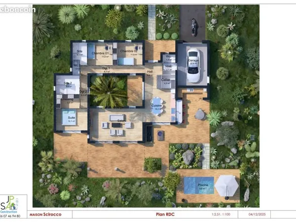 Villa 5 pièces 132 m²