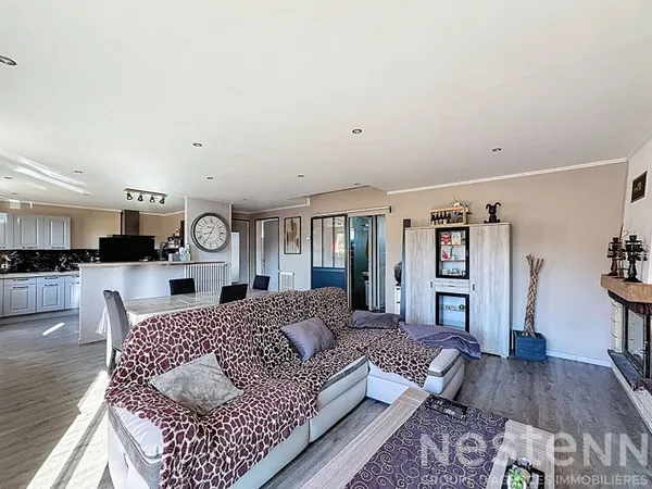 Maison 3 Chambres, 2 garages avec jardin calme - 119m², Inzinzac-Lochrist