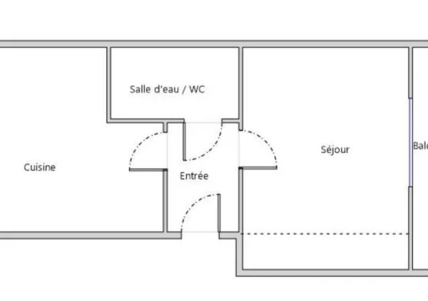 Appartement 2 pièces 22 m²