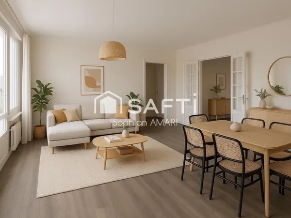 Appartement familiale de 3 chambres divisible