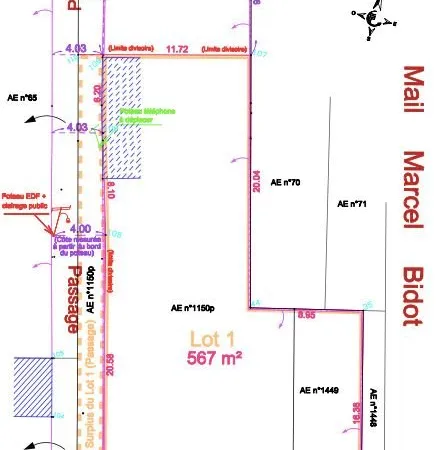 Terrain 567 m² Sainte Savine