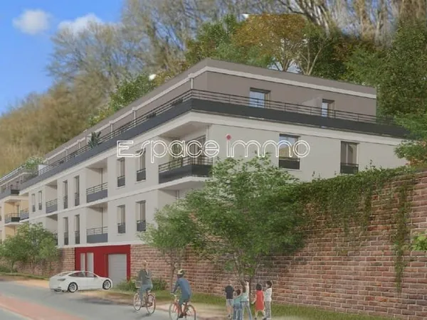 APPARTEMENTS AVEC BALCON ET PARKING - RESIDENCE SECURISEE - LE HOULME - 2 PIECES - ENTRE 40.68 m² ET