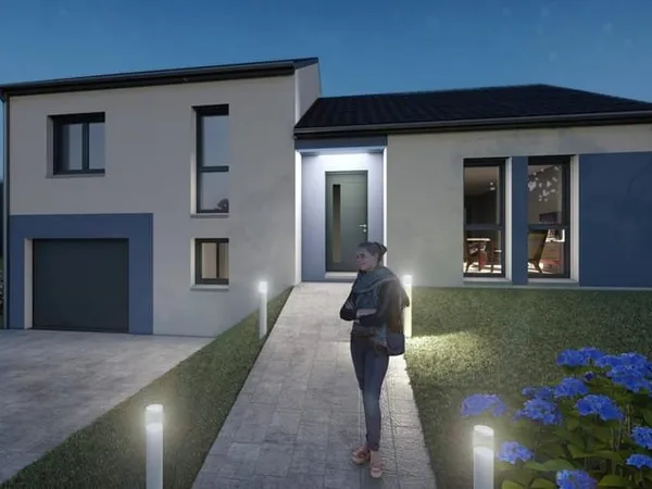 Maison neuve sur terrain de 4,96 ares à Rurange-lès-Thionville
