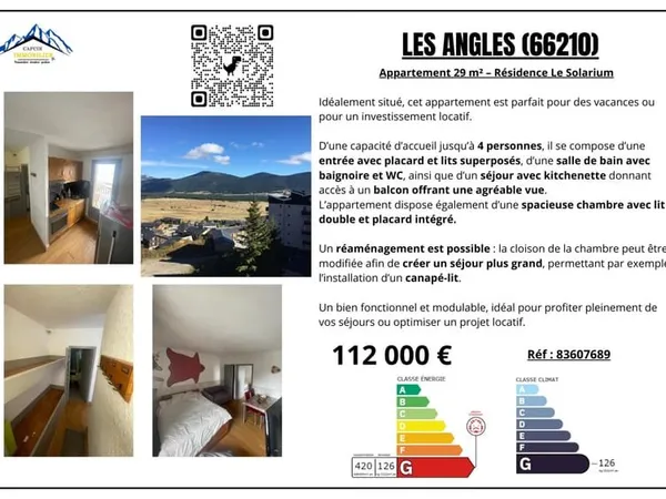 Appartement 29 m² - Résidence Le Solarium
