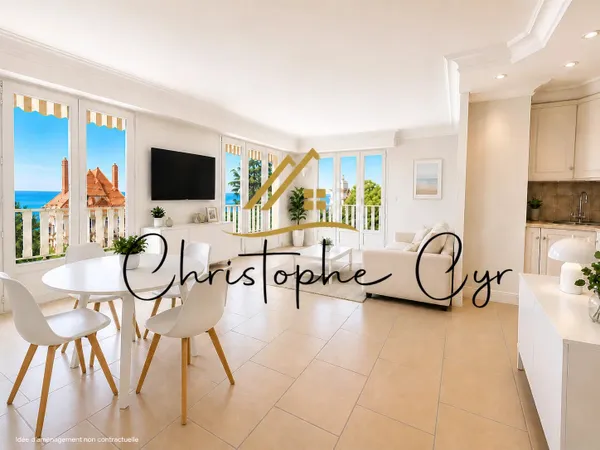 BIEN RARE À LA VENTE – VUE MER À CANNES