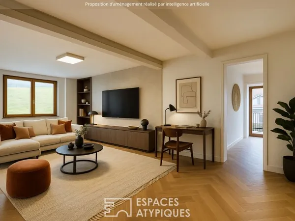 Appartement atypique à repenser