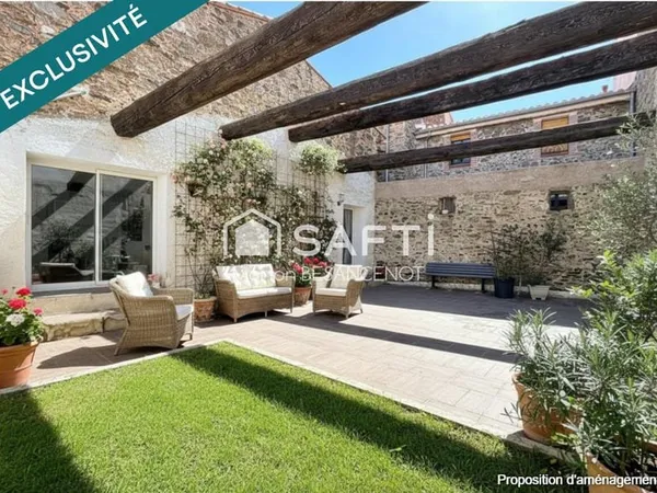 Maison de village traversante 132m²