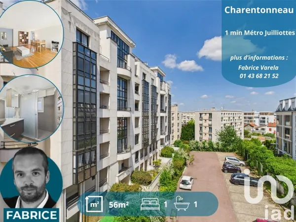 Appartement 2 pièces 56 m²