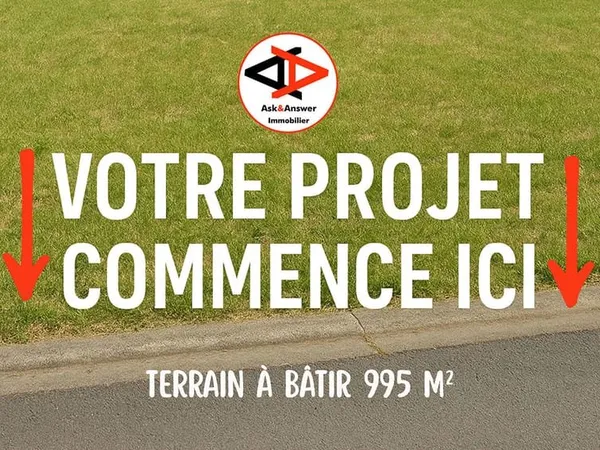 Terrain à bâtir 995 m2