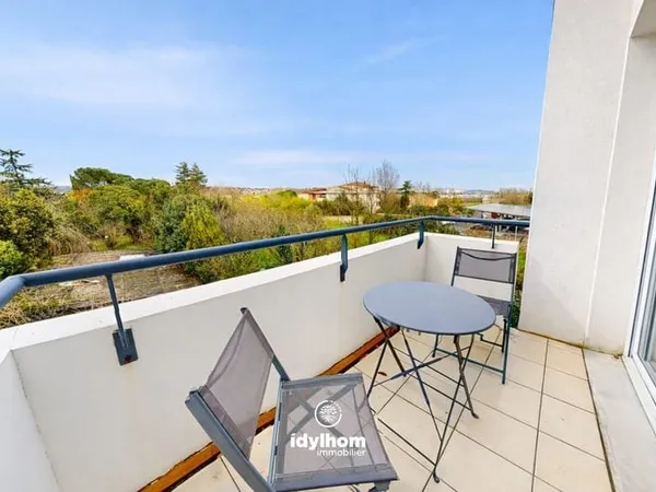 BLANCO : T2 40 m² avec balcon sans vis-à-vis + parking en sous-sol - Toulouse 31200