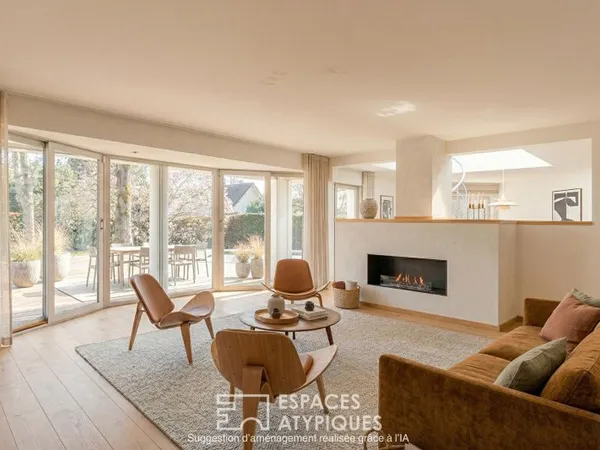 Maison d'architecte et sa piscine à la Robertsau