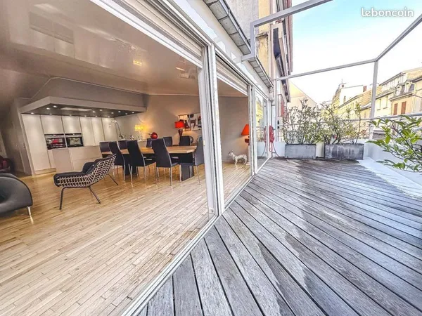 Appartement 90 m centre ville Epinal terrasse