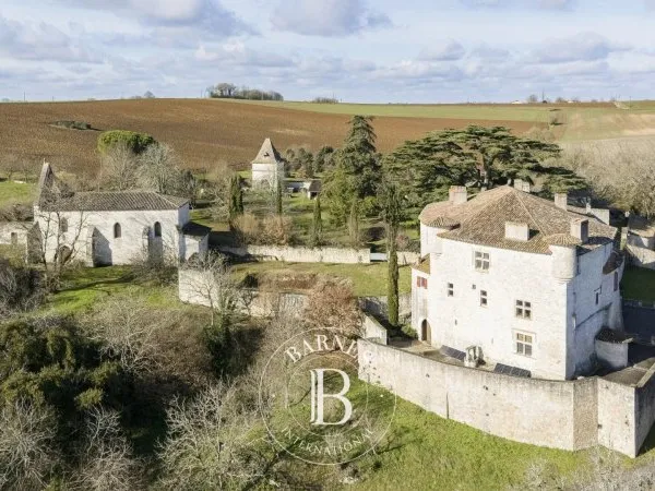 CHATEAU MEDIEVAL DU XIIIème SIECLE, ENTIEREMENT RESTAURÉ, PARC 3,5HA ET DÉPENDANCES
