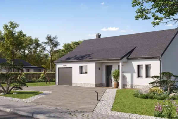 Terrain + maison 74 m²