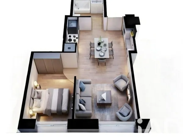 Appartement 2 pièces 31 m²
