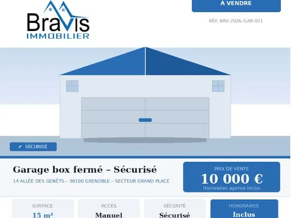 Box de stockage 15 m²