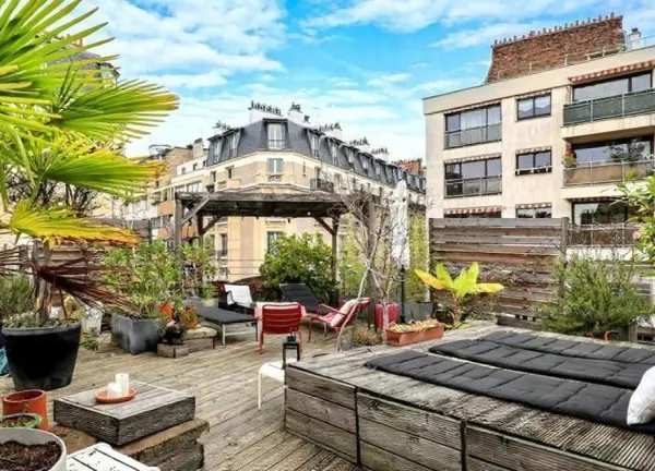 Paris 20 - Village Jourdain/Pyrénées - Appartement 4p - Terrasse