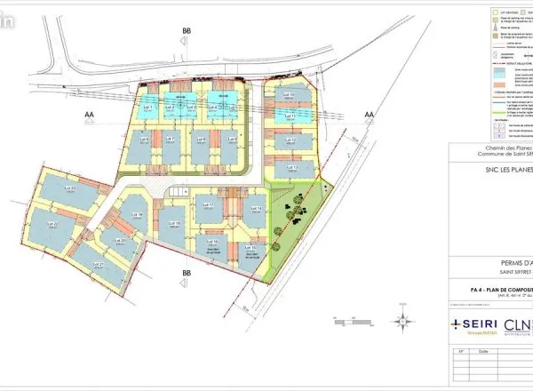 Terrain 600 m² Saint-Siffret
