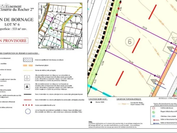 Terrain 533 m² Soulge Sur Ouette