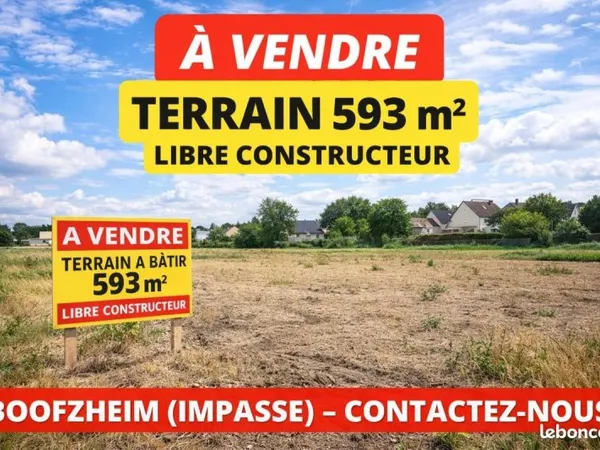 Terrain 593 m² Boofzheim
