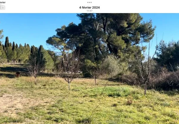 Rare Très joli jardin cloturé avec partie potager/eau Peyriac de mer