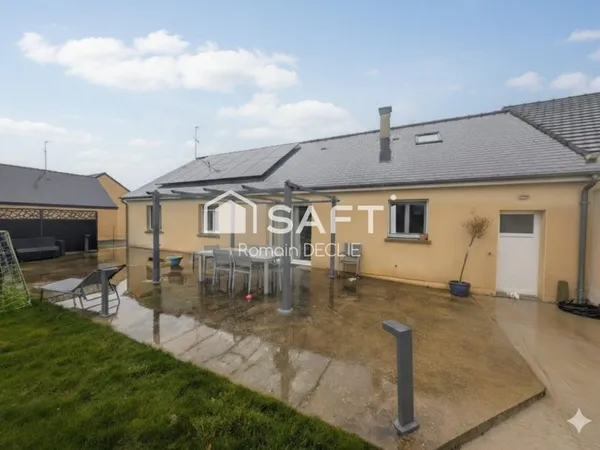 Maison de plain-pied de 123m² lumineuse et fonctionnelle
