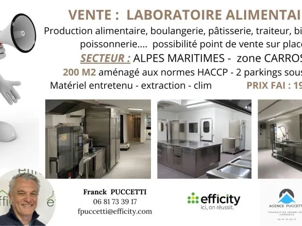 Fonds de commerce 200 m²